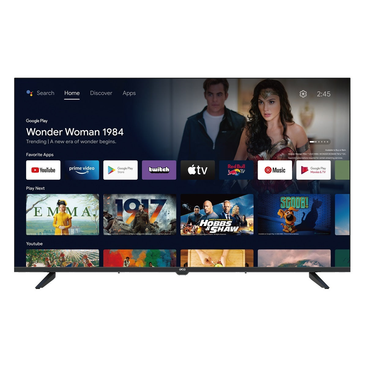 Orca 43 Inch LED FHD Android Smart TV Orca 43 Inch LED FHD Android Smart TV